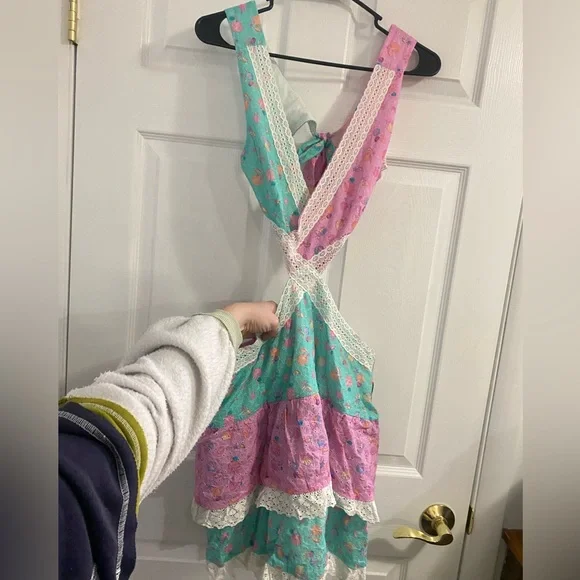 Beach Bunny NWT Everette aqua/pink seashell cutout open back coquette mini dress - Picture 3 of 11